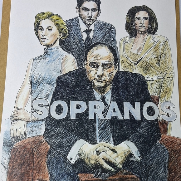 Sopranos Art Print 8×10 Print Signed By artist BERNICE BATOFF - Picture 1 of 3